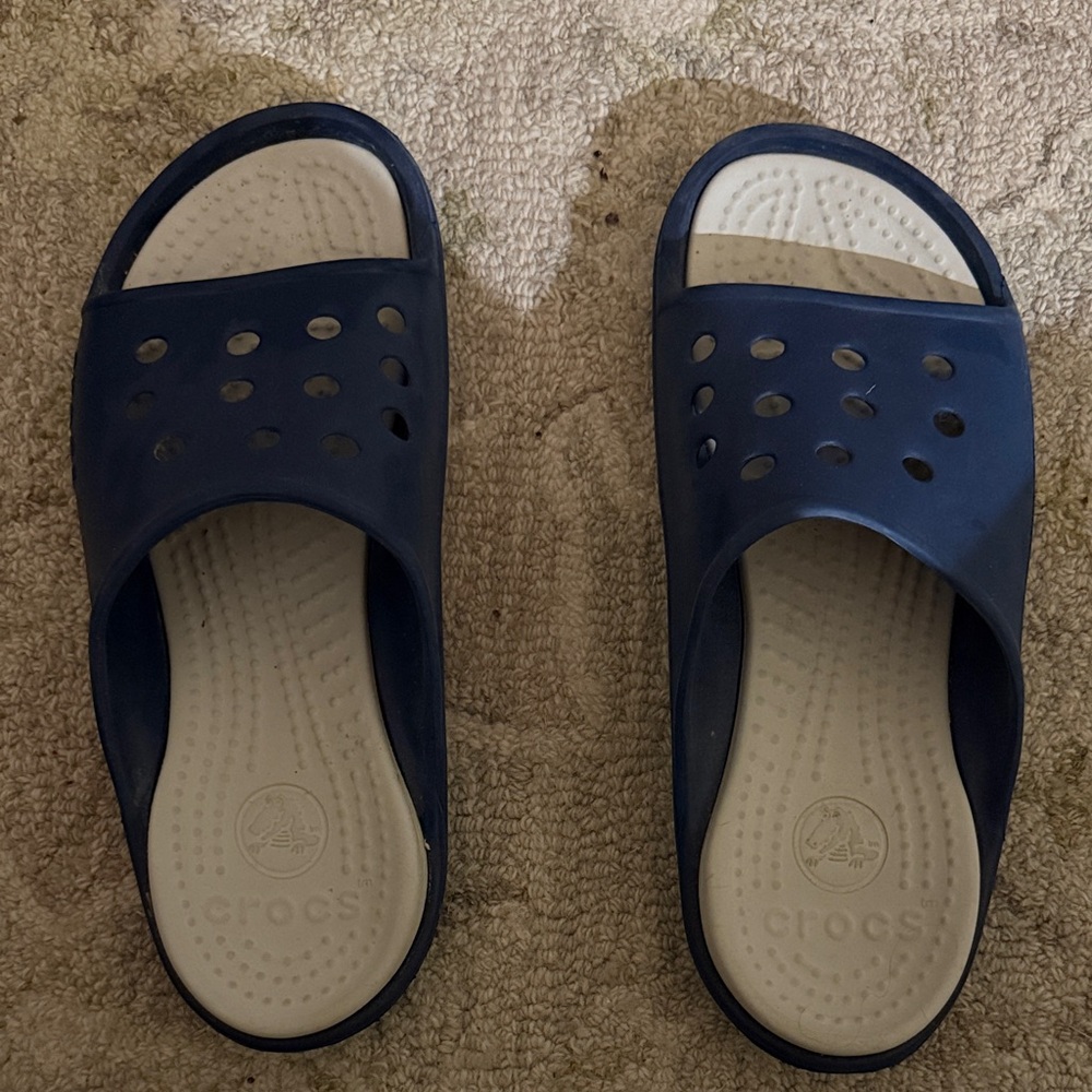 CROCS Dark Blue Slide Sandals